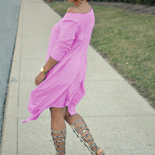 Load image into Gallery viewer, Lips Print T-shirt Dress
