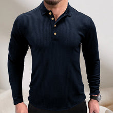 Load image into Gallery viewer, Lapel Striped POLO Shirt
