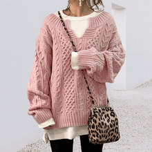 Load image into Gallery viewer, Slouchy Cable Knit Sweater
