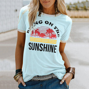 Coconut Tree Print T-shirt