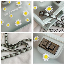 Load image into Gallery viewer, Daisy transparent chain small square bag
