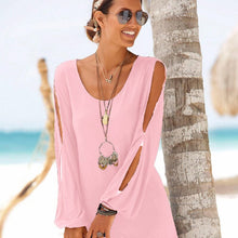 Load image into Gallery viewer, Round Neck Slit Sleeves Shift Dress
