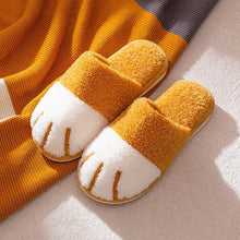 Load image into Gallery viewer, Winter Cat Paw Cotton Slippers
