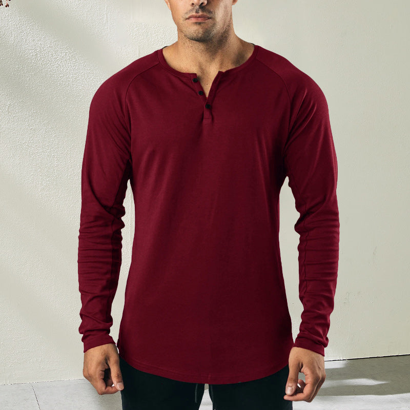 Three Button Basic T-Shirt