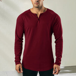 Three Button Basic T-Shirt