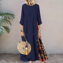 Load image into Gallery viewer, Contrast 3/4 Sleeve Dress
