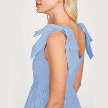 Load image into Gallery viewer, Plain Lace-Up Ruffle Dress

