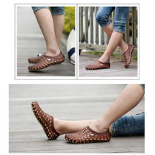 Load image into Gallery viewer, Hirundo Hole Breathable Walking Lightweight Sandals
