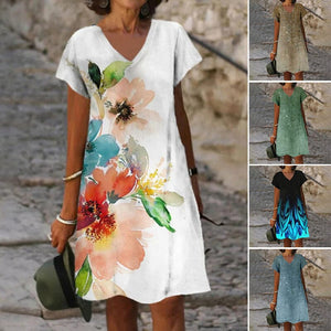 Vintage-inspired Print Dress