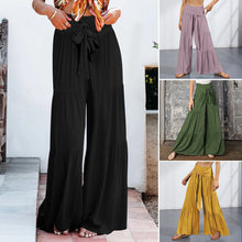 Load image into Gallery viewer, High-waisted Drapey Wide-legged Pants
