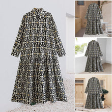 Load image into Gallery viewer, Women&#39;s Long Sleeve Shirt Dress
