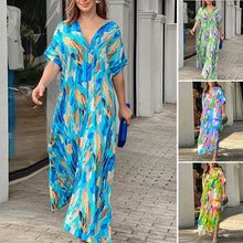 Load image into Gallery viewer, Casual dress with painted print
