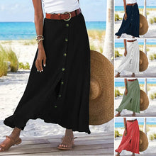 Load image into Gallery viewer, Long skirt in solid color
