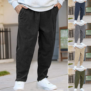 Corduroy Drawstring Harem Pants