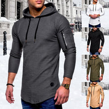 Load image into Gallery viewer, Men&#39;S Casual Hooded Solid Color Zipper Sweatshirts
