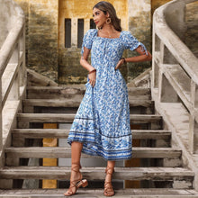 Load image into Gallery viewer, Alisa Maxi Dress-Porcelain Print
