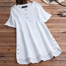 Load image into Gallery viewer, Bohemian Pullover Embroidery Casual Short Sleeve Blouse
