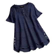 Load image into Gallery viewer, Bohemian Pullover Embroidery Casual Short Sleeve Blouse
