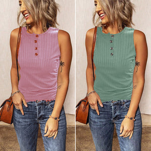Button-Up Slim Tank Top
