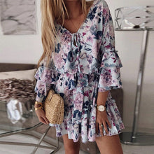Load image into Gallery viewer, Chiffon Pullover Cotton Mid Waist Dress
