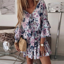 Load image into Gallery viewer, Chiffon Pullover Cotton Mid Waist Dress
