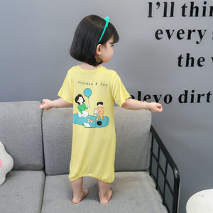Children's Thin Summer Moisture-wicking Homewear One Piece