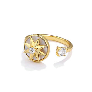 Eight-pointed Star Whirling Ring