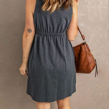 Load image into Gallery viewer, Elfootd Sleeveless Mini Dress
