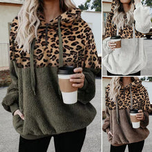 Load image into Gallery viewer, Leopard Print Pullover Sweatshirt
