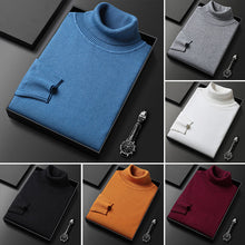 Load image into Gallery viewer, Men&#39;s Solid Color Turtleneck Sweater
