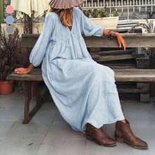 Load image into Gallery viewer, Women&#39;s Cotton Linen Dress
