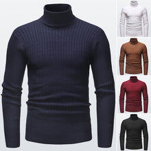Load image into Gallery viewer, Knitted Men&#39;s Turtleneck
