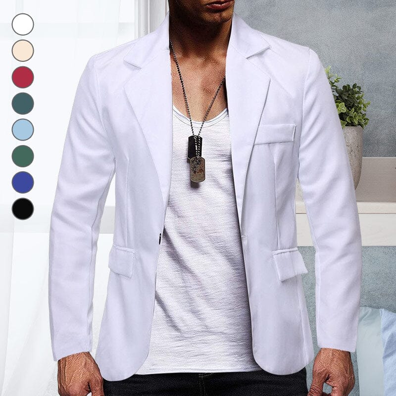 Solid Color Single Breasted One Button Suit