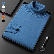 Load image into Gallery viewer, Men&#39;s Solid Color Turtleneck Sweater
