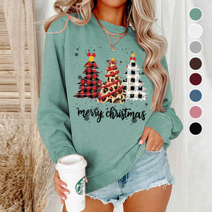 Women Xmas Top Crew Neck Sweatshirts