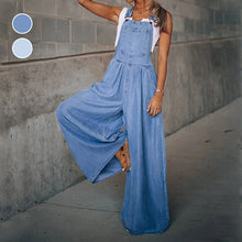 Load image into Gallery viewer, Sleeveless Denim Bib Pants
