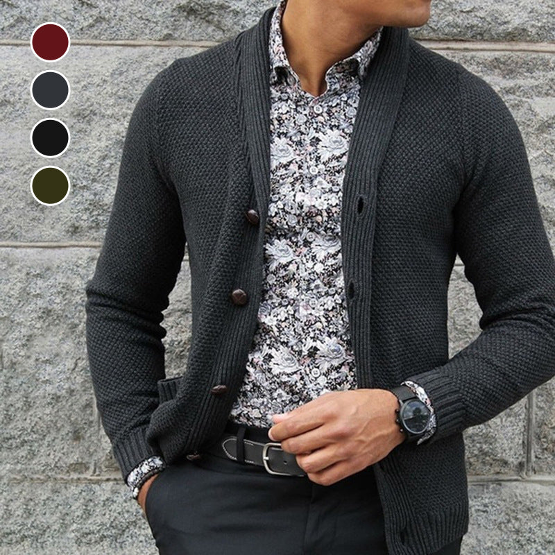 Men's Cardigan Single Breasted Knit Top