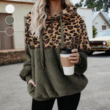 Load image into Gallery viewer, Leopard Print Pullover Sweatshirt
