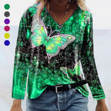 Load image into Gallery viewer, Butterfly Print T-shirt
