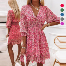 Load image into Gallery viewer, Long Sleeve Floral Dress

