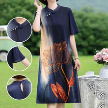 Load image into Gallery viewer, Retro Printing Temperament Chiffon Skirt
