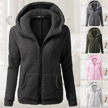 Load image into Gallery viewer, Plush Hoodie Coat
