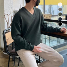 Load image into Gallery viewer, V-neck Pit Strip Knitwear
