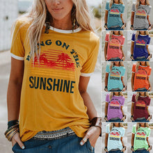 Load image into Gallery viewer, Coconut Tree Print T-shirt
