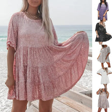 Load image into Gallery viewer, ✨Sequin Baby Doll Dress
