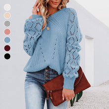 Load image into Gallery viewer, Women&#39;s Solid Color Loose Crew Neck Sweater
