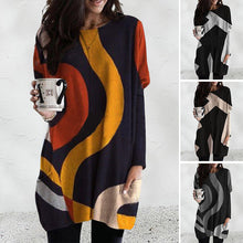 Load image into Gallery viewer, Contrast Geometric Pattern Sweater
