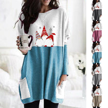 Load image into Gallery viewer, Colorblock Pocket Christmas T-Shirt
