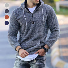 Load image into Gallery viewer, Fuzzy Sweatshirt With Stand-up Collar
