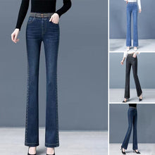 Load image into Gallery viewer, High Waist Stretch Flare Jeans
